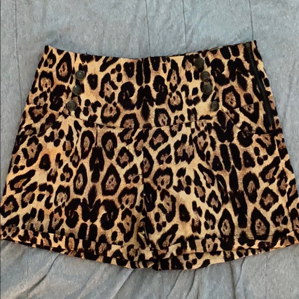 Beach Bash high waisted Cheetah shorts